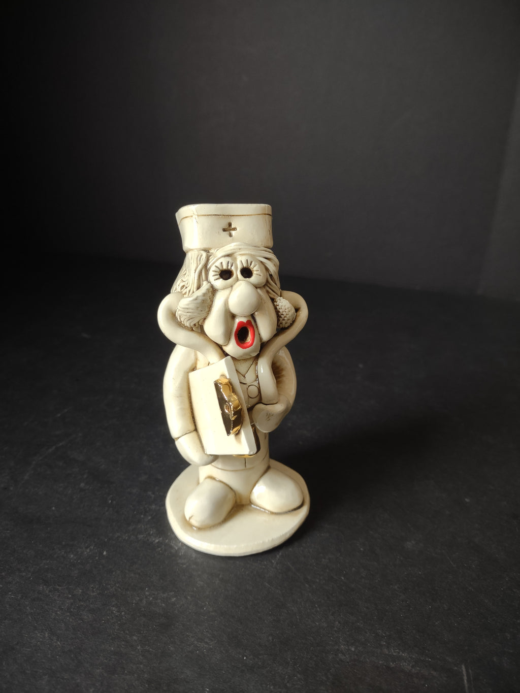 Vintage Ceramic Whistle Nurse Shape Figurine (lot 1776)