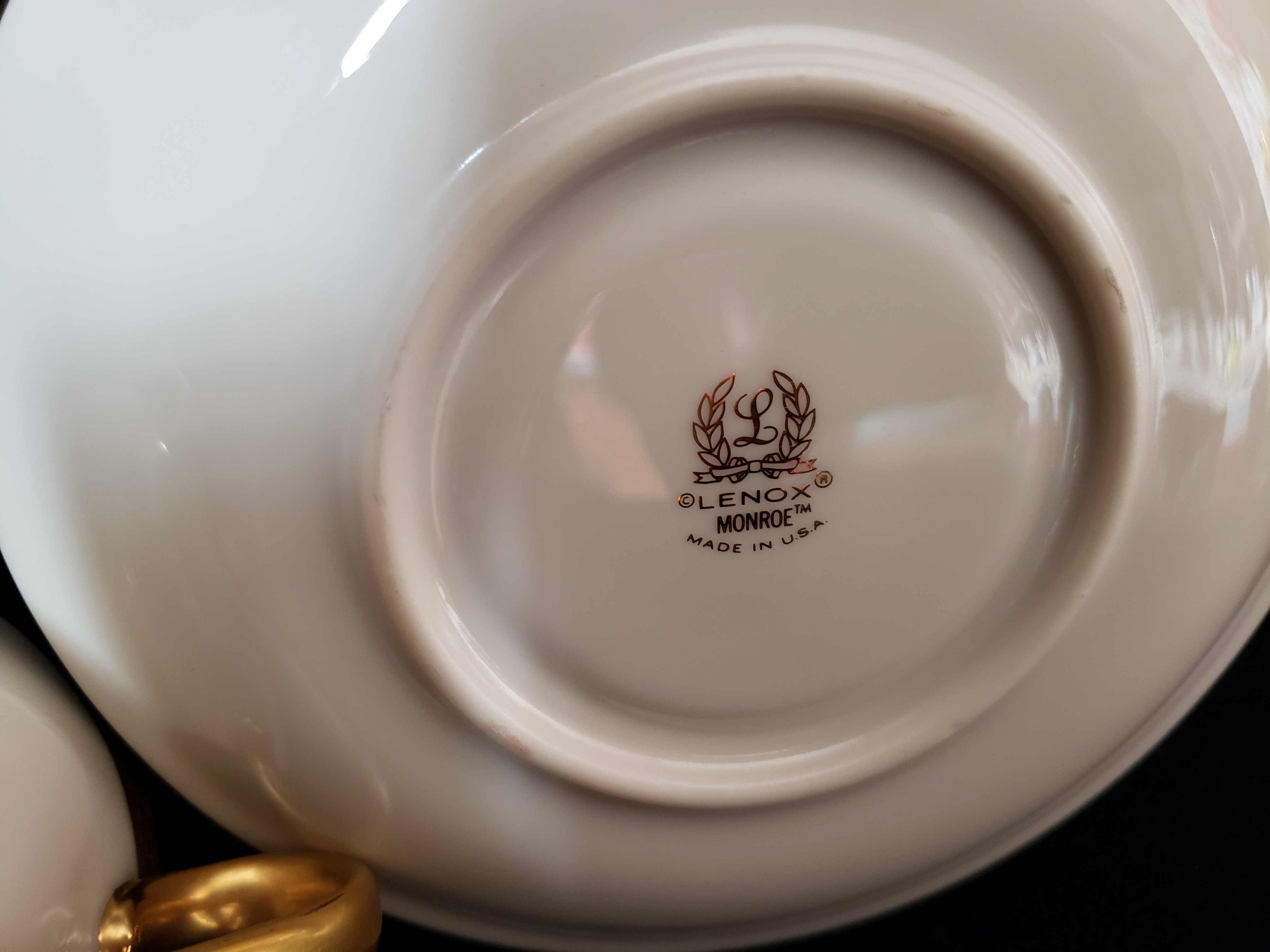 Vintage Lenox Monroe Tea Cup with Saucer (lot 1925)