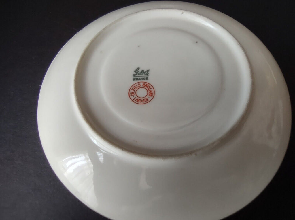 GDA Limoges France Saucer ONLY Pink Floral (lot 740)