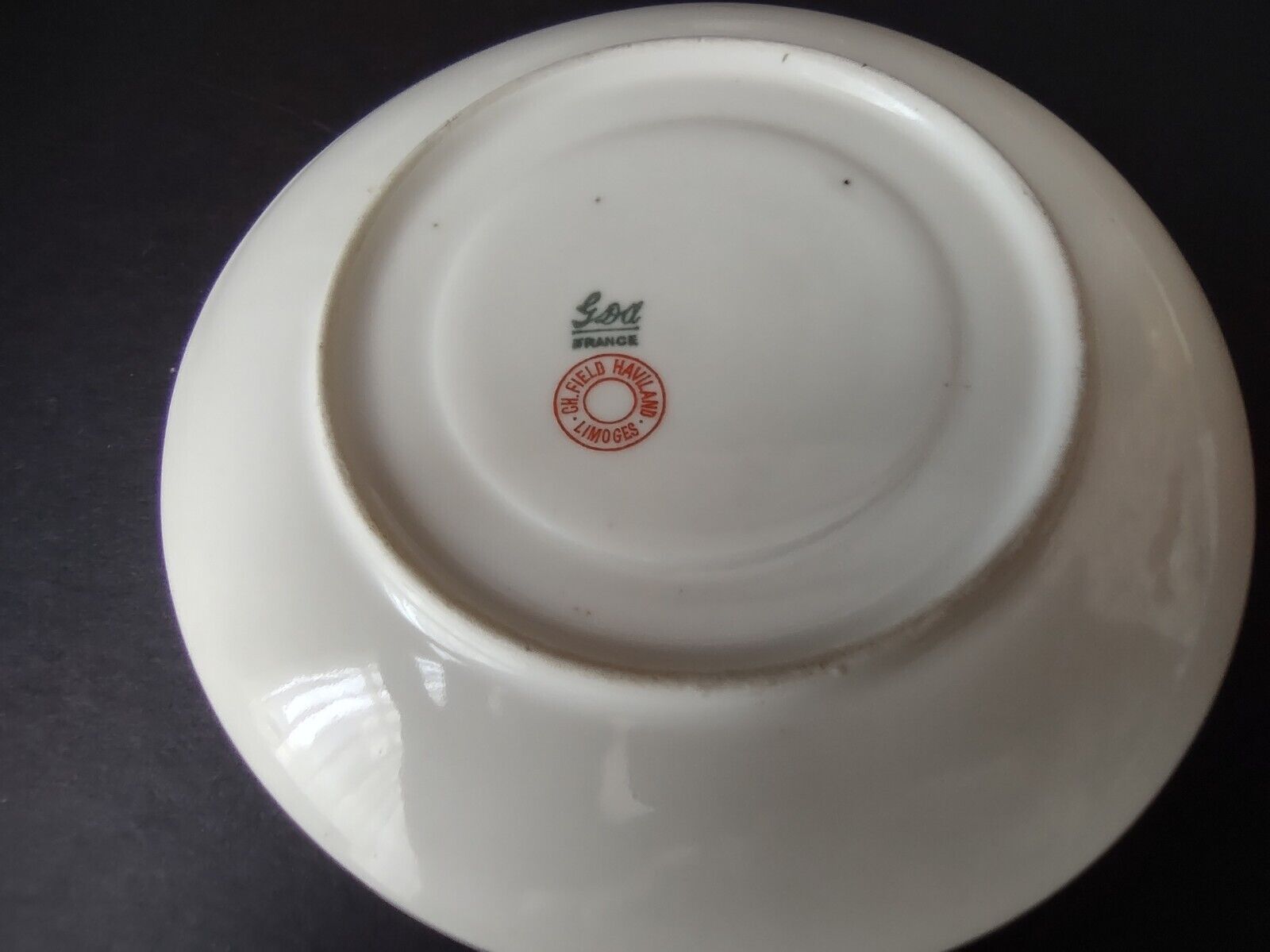 GDA Limoges France Saucer ONLY Pink Floral (lot 740)