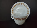 Corelle 8 x Teacup Saucer Golden Butterfly (lot 1207)