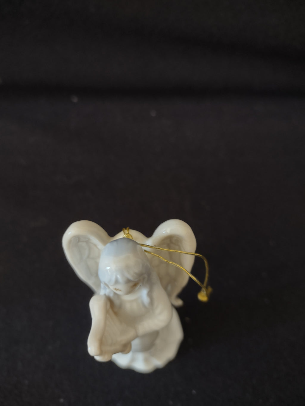 Vintage 1985 Christmas Ornament Flavia Angel Harp (Lot 4135)
