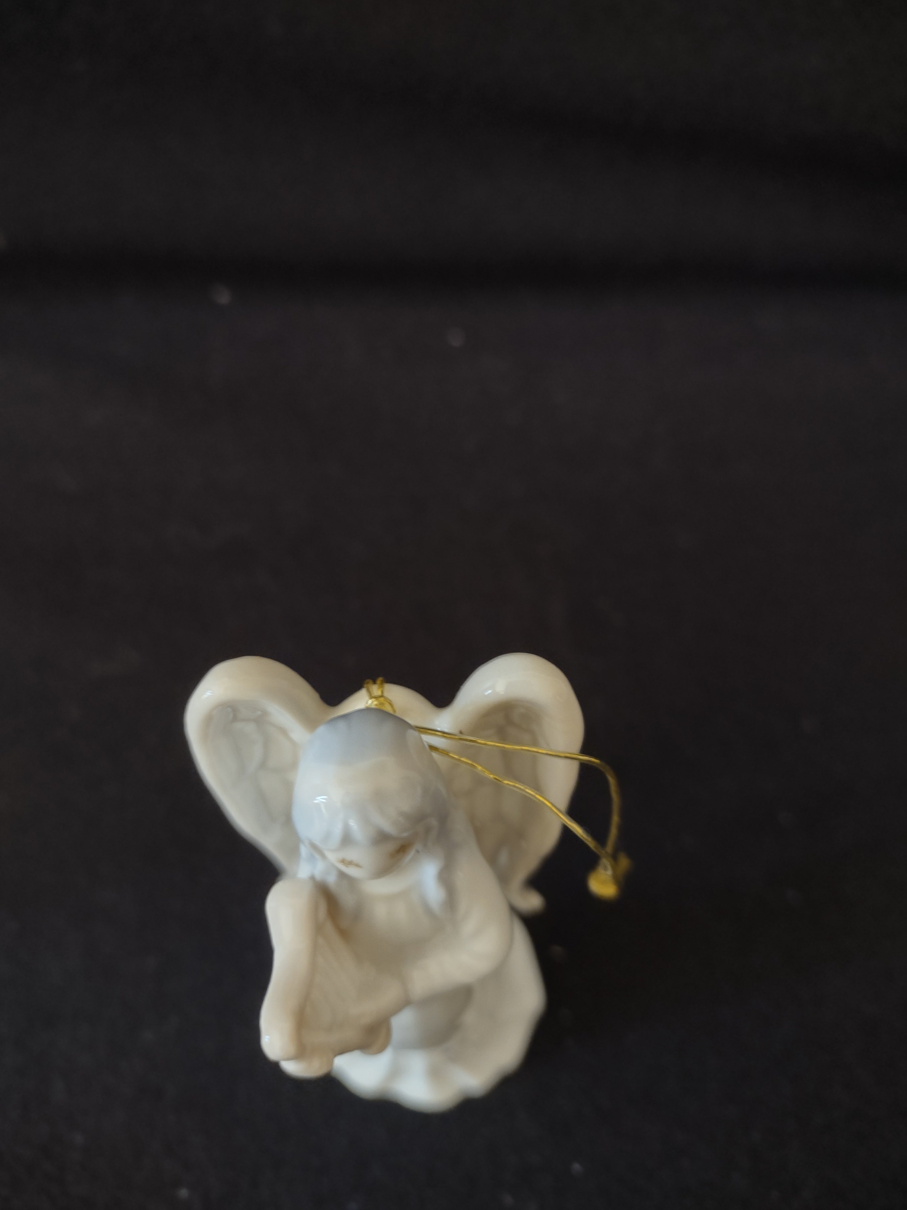 Vintage 1985 Christmas Ornament Flavia Angel Harp (Lot 4135)
