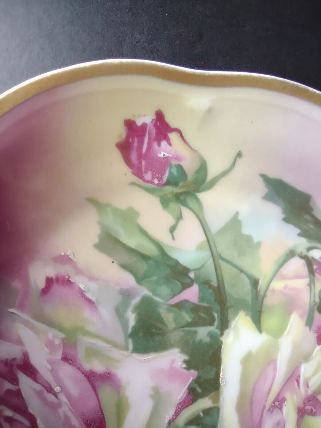 Vintage Germany Bavaria Mignon La France Pink Rose Cabinet Plate (lot 714)