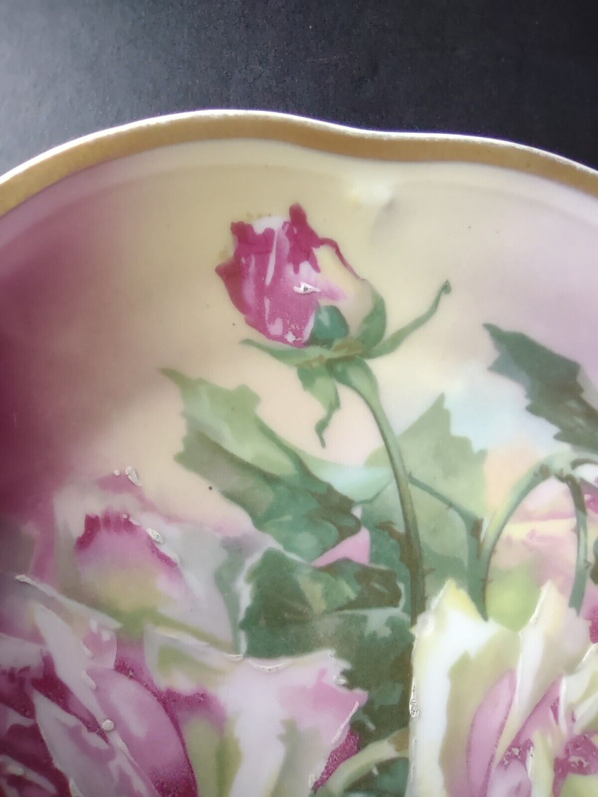 Vintage Germany Bavaria Mignon La France Pink Rose Cabinet Plate (lot 714)