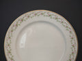 GDA Limoges France 4 x Salad Plate Gold Trim Pink Rose Garland (lot 553)