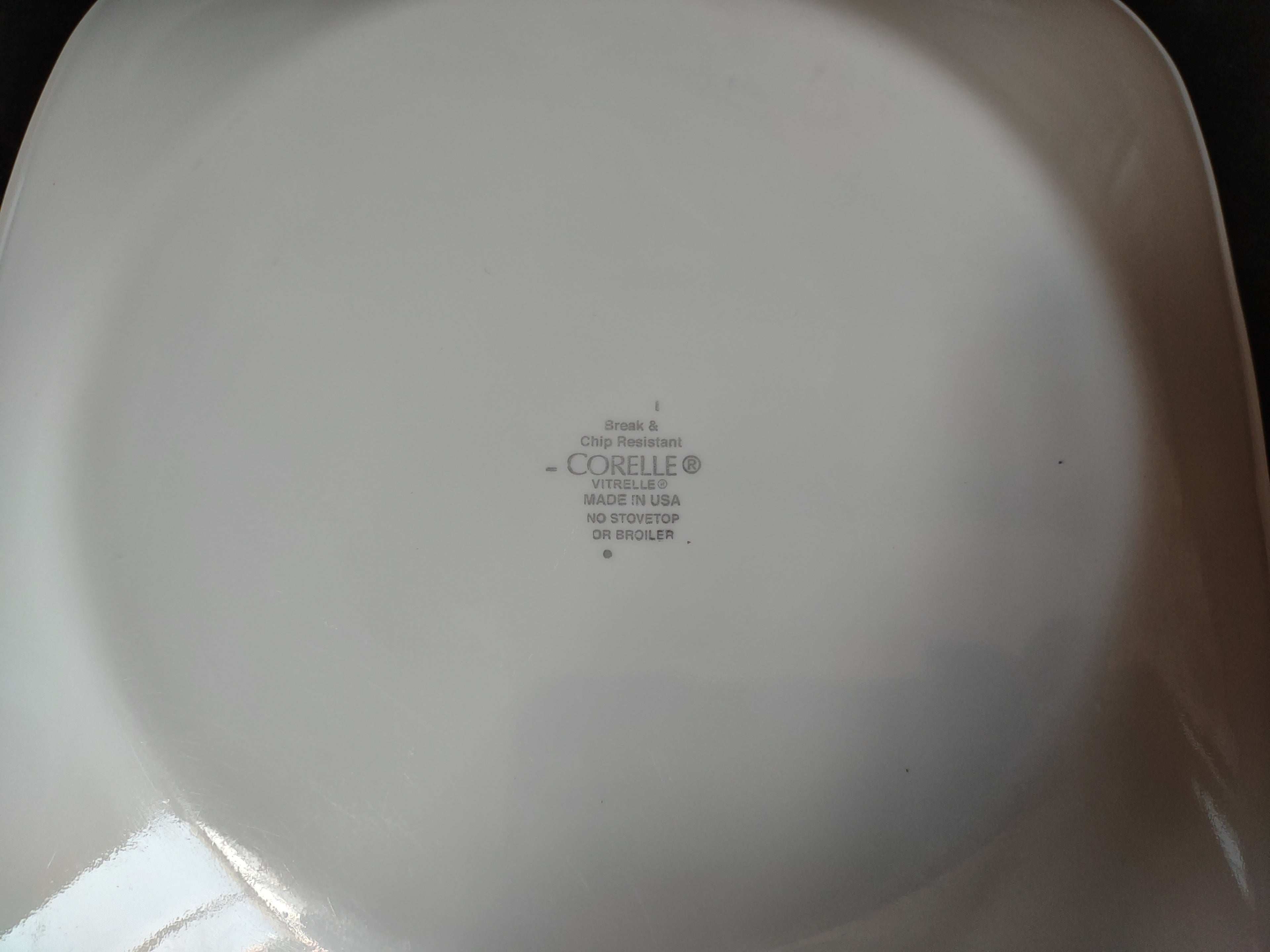 Corelle Corning Vitrelle USA Daisy Days Square Salad Luncheon Plate (lot 2916c)
