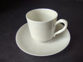 Haviland France Limoges Demitasse Cup and Saucer Plain White (lot 1027)