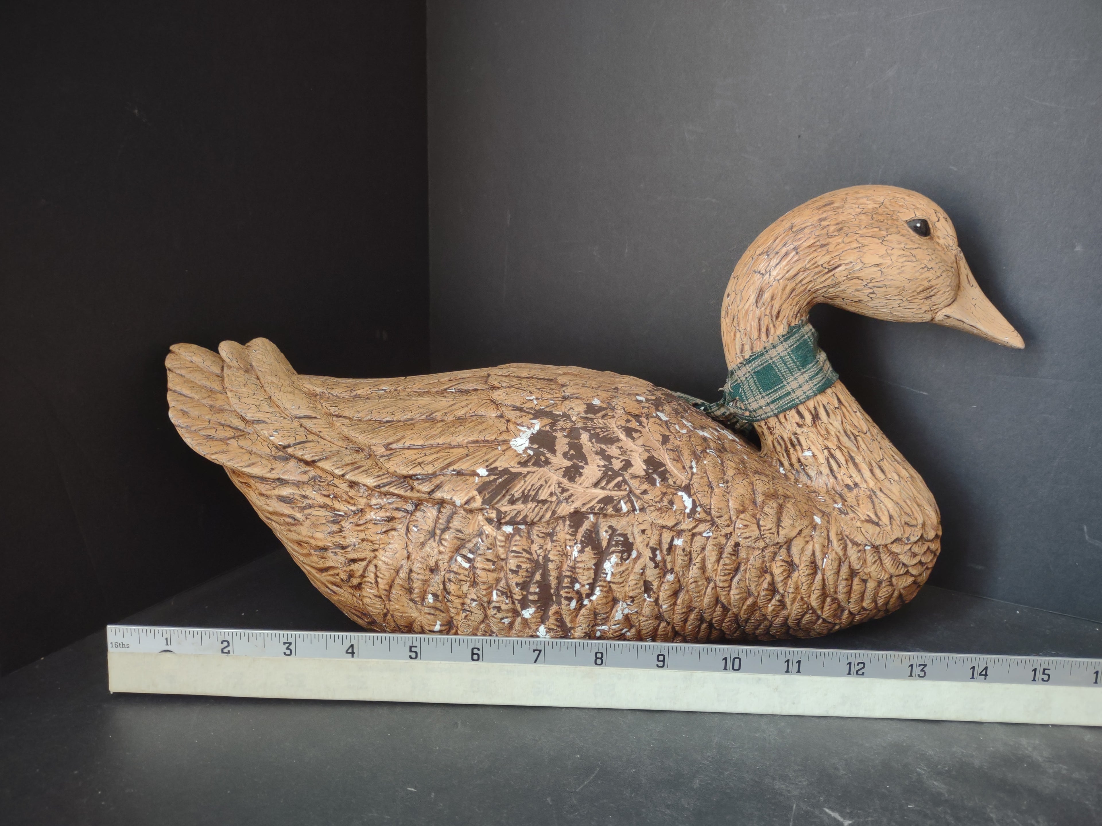 Ceramic Duck Brown Figurine (lot 2938c)