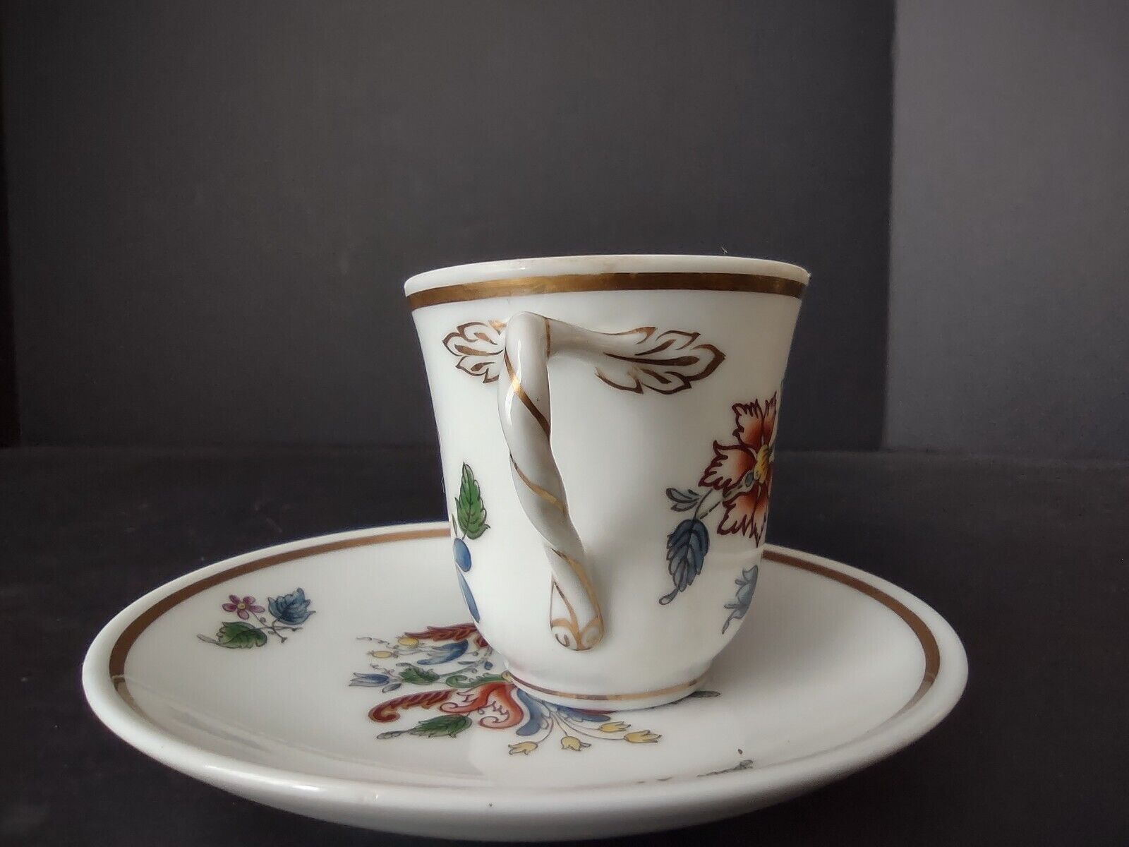Vintage Demitasse Ginori Italy Espresso Small Coffee Cup Pittoria (lot 520)