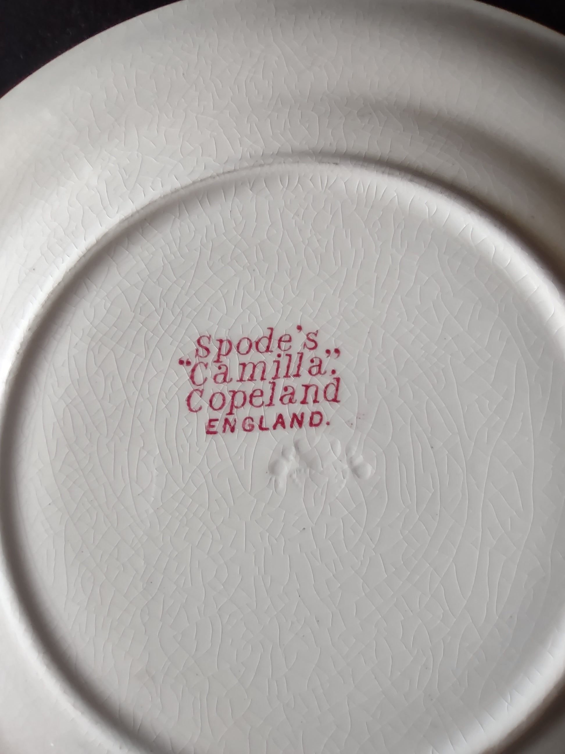 Vintage Spode Dessert Plate Camilla English Ironstone Set Of 4 (Lot 5795)