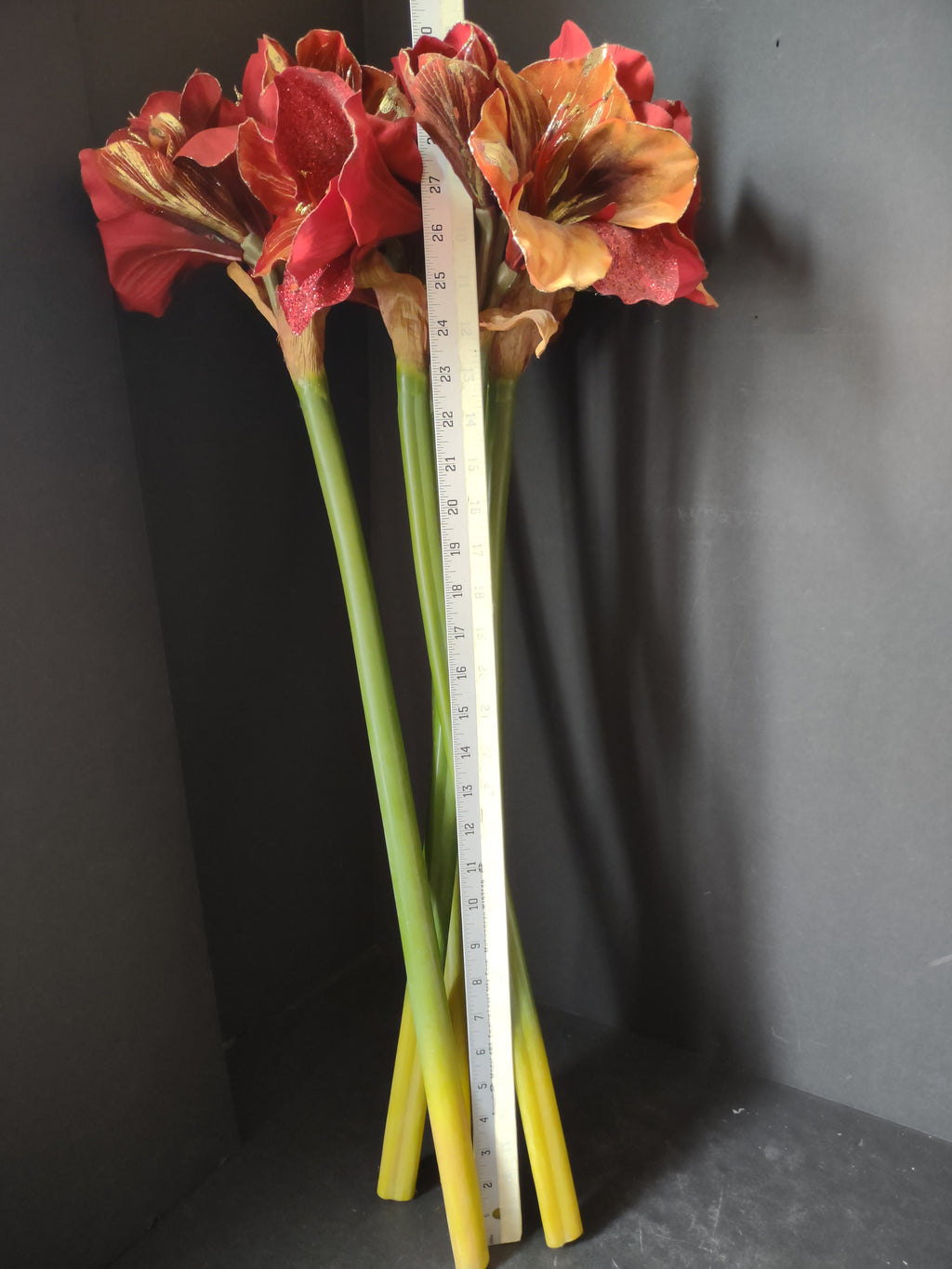 Artificial 30" Amarillo Flower x 6 (lot 3076c)