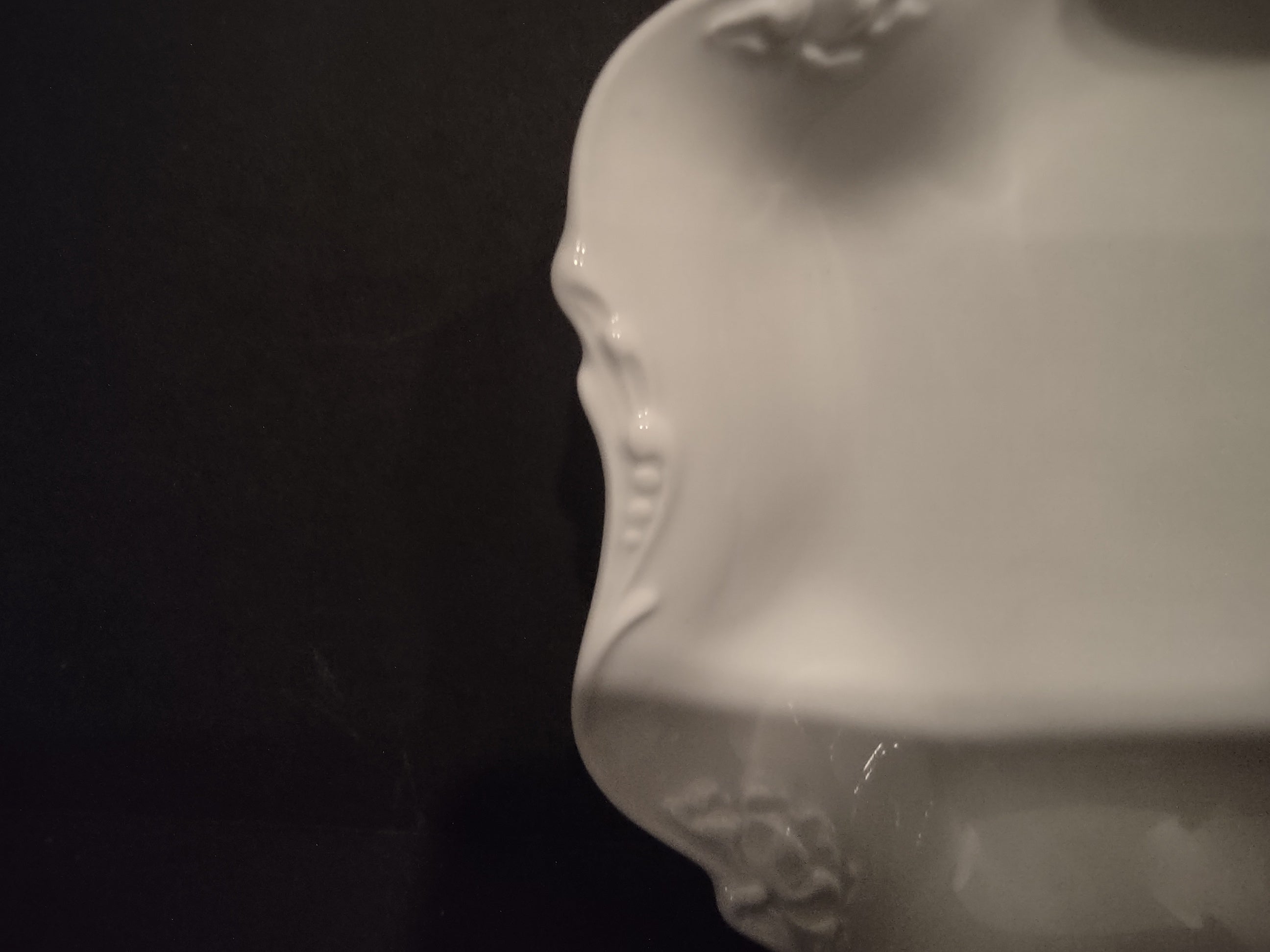 JP France Limoges Small Square Bowl Coupe Plate White (lot 1041)