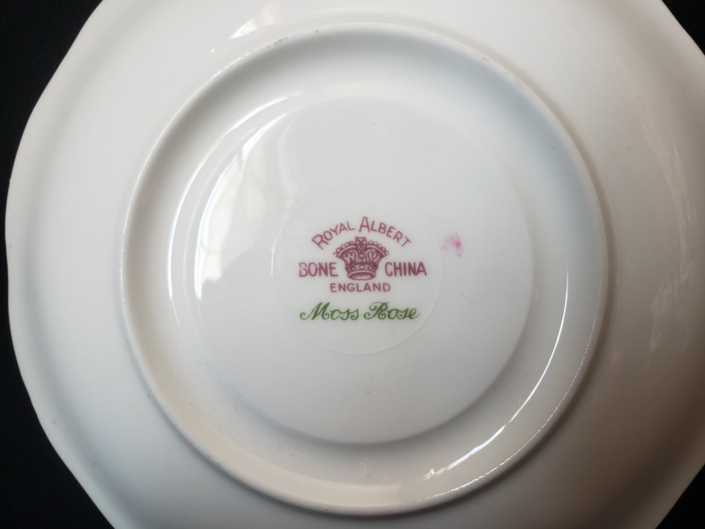 Vintage Royal Albert Bone China Moss Rose Saucer ONLY (lot 2017)