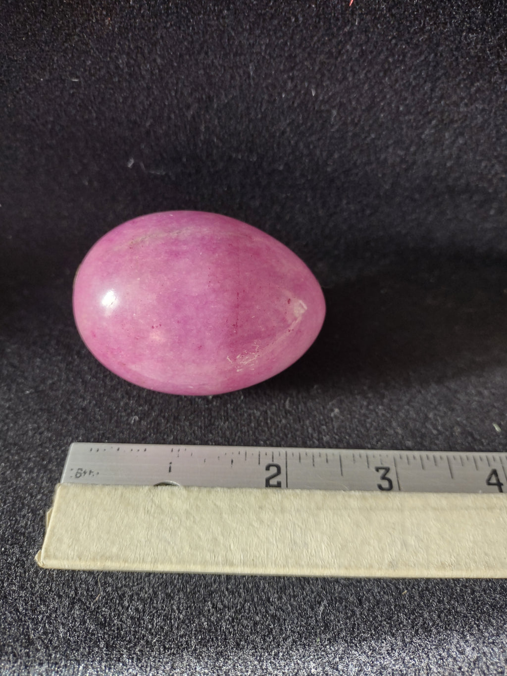 Vintage Dyed Pink Polished Stone Egg Metal Luster Glazed Chalice (Lot 5075)