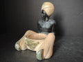 Vintage Nubian Blakamoor Ashtray MCM Chalkware Figurine IMPERFECT (lot 2651j)