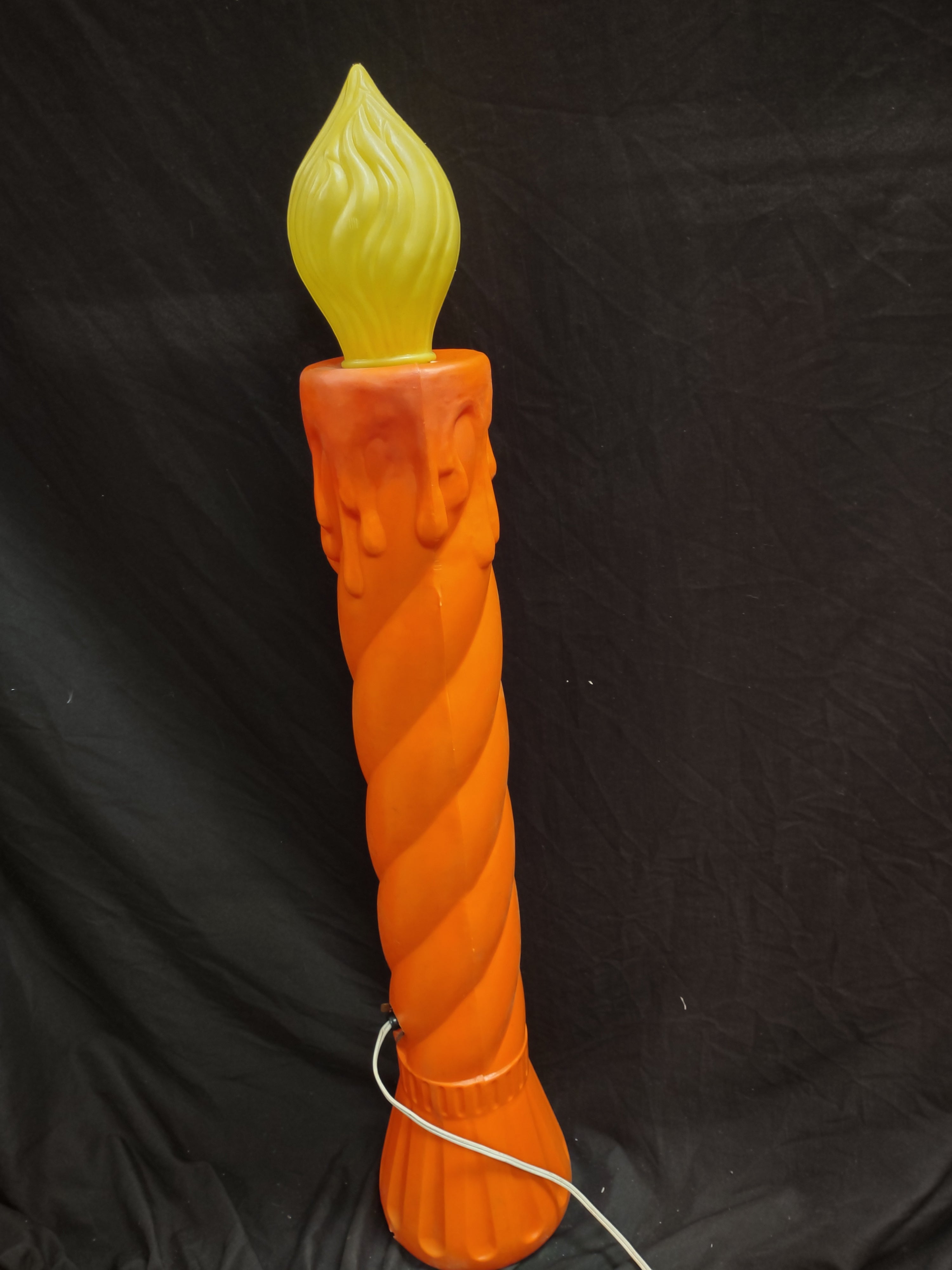 Vintage Christmas Blow Mold Candle 35"(lot 2335)