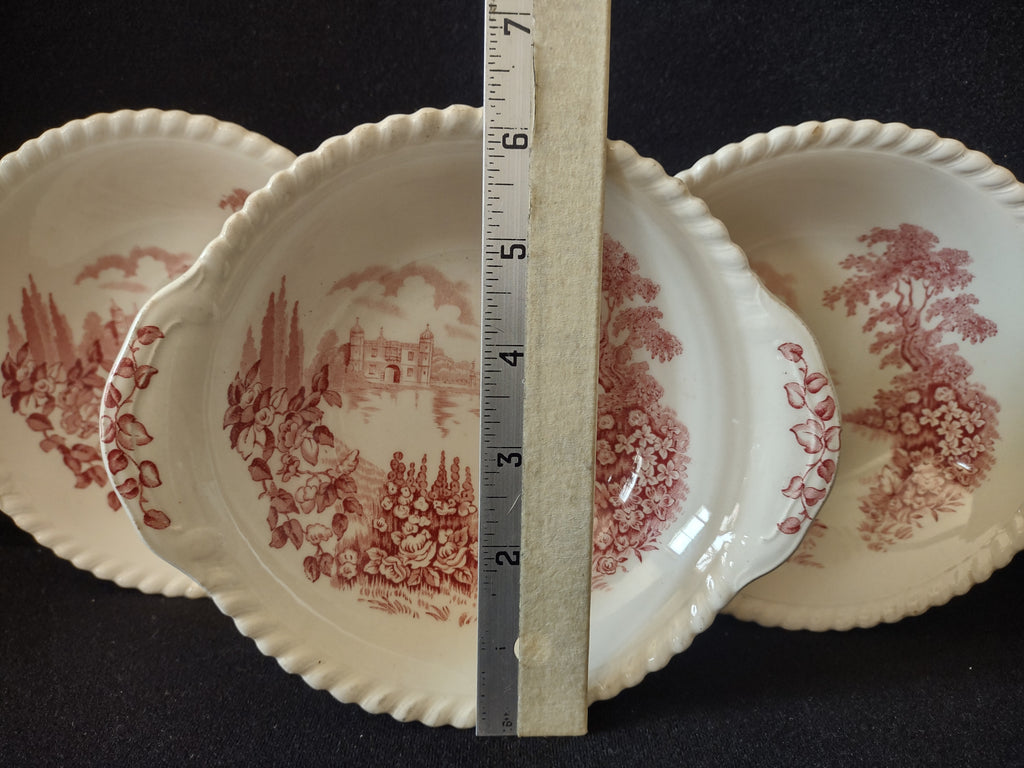 Vintage Castle On Lake Johnson Serving Cereal Bowl English Countryside (lot 5705