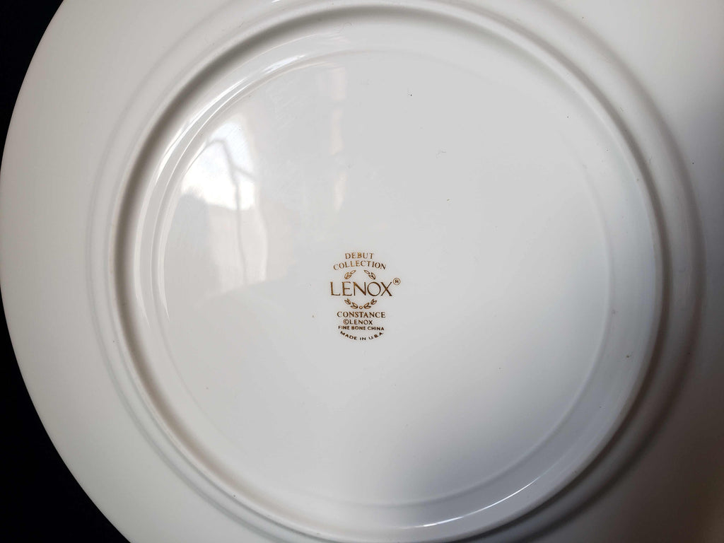 Vintage Lenox Debut Collection Constance Fine Bone Dessert Plate 8" (lot 1913)