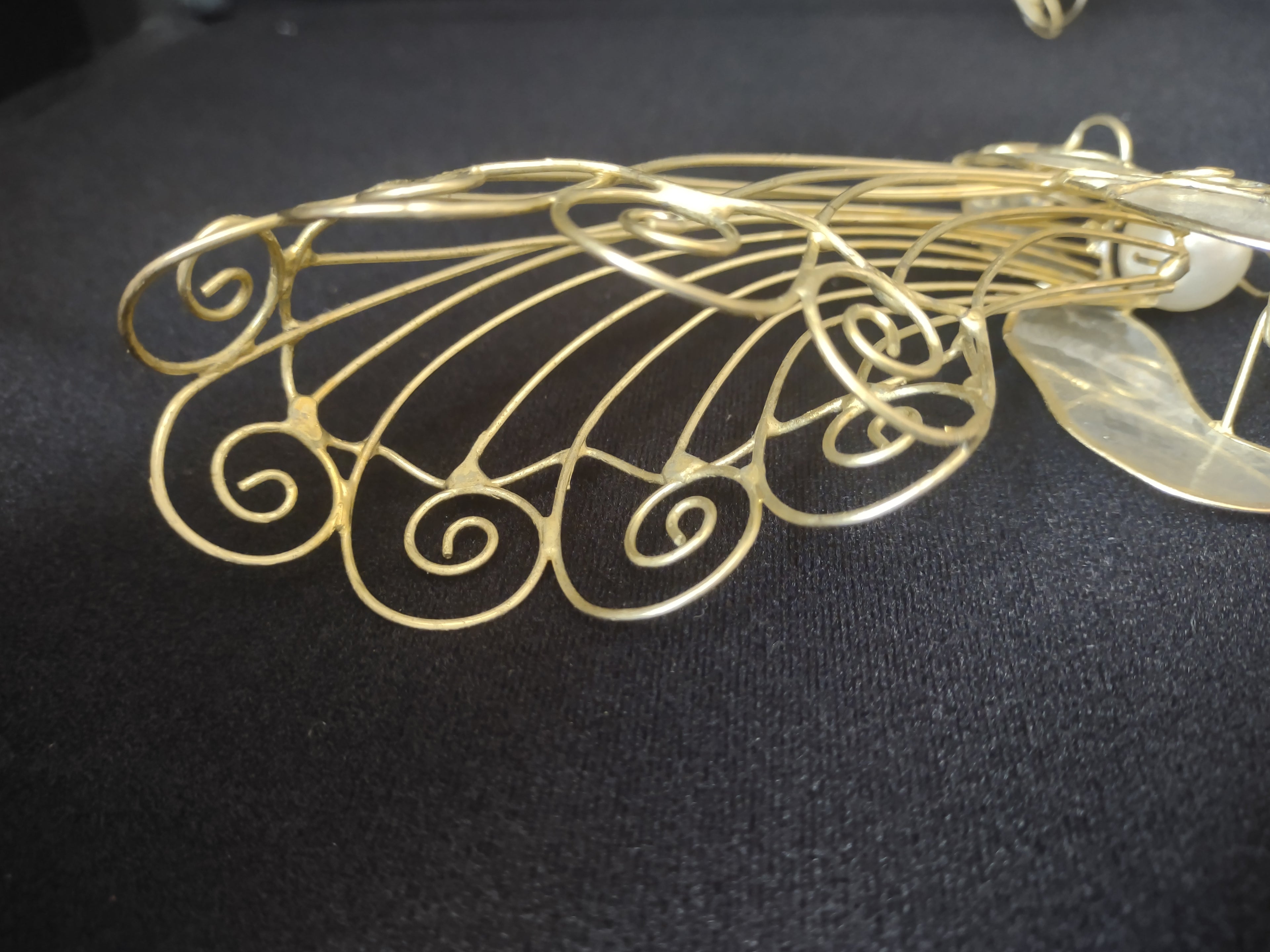 Set of 6 Wire Angels Christmas Ornament (lot 1757)