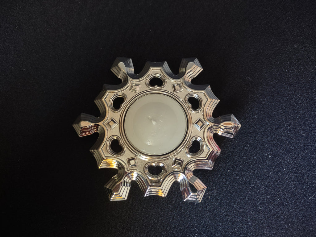 Christmas Lenox Snowflake Votive Tea Light Holder Silverplated (lot 1666)