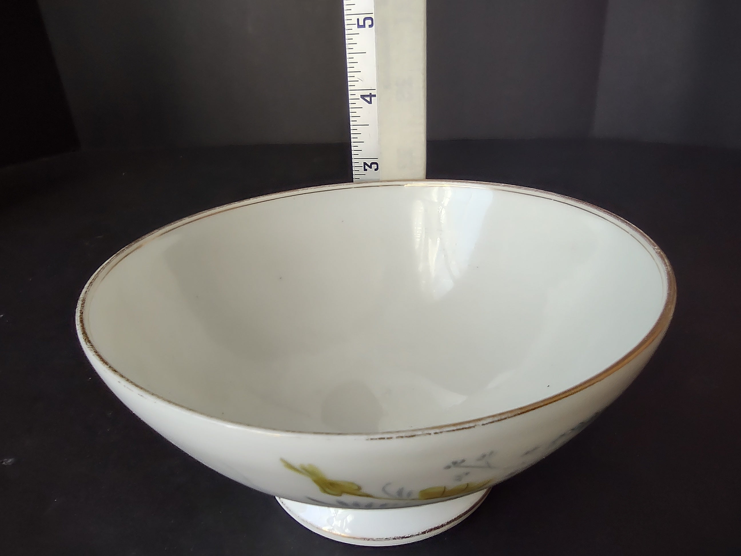 CFH Limoges French Shabby Cottage Chic Bowl Floral (lot 1127)