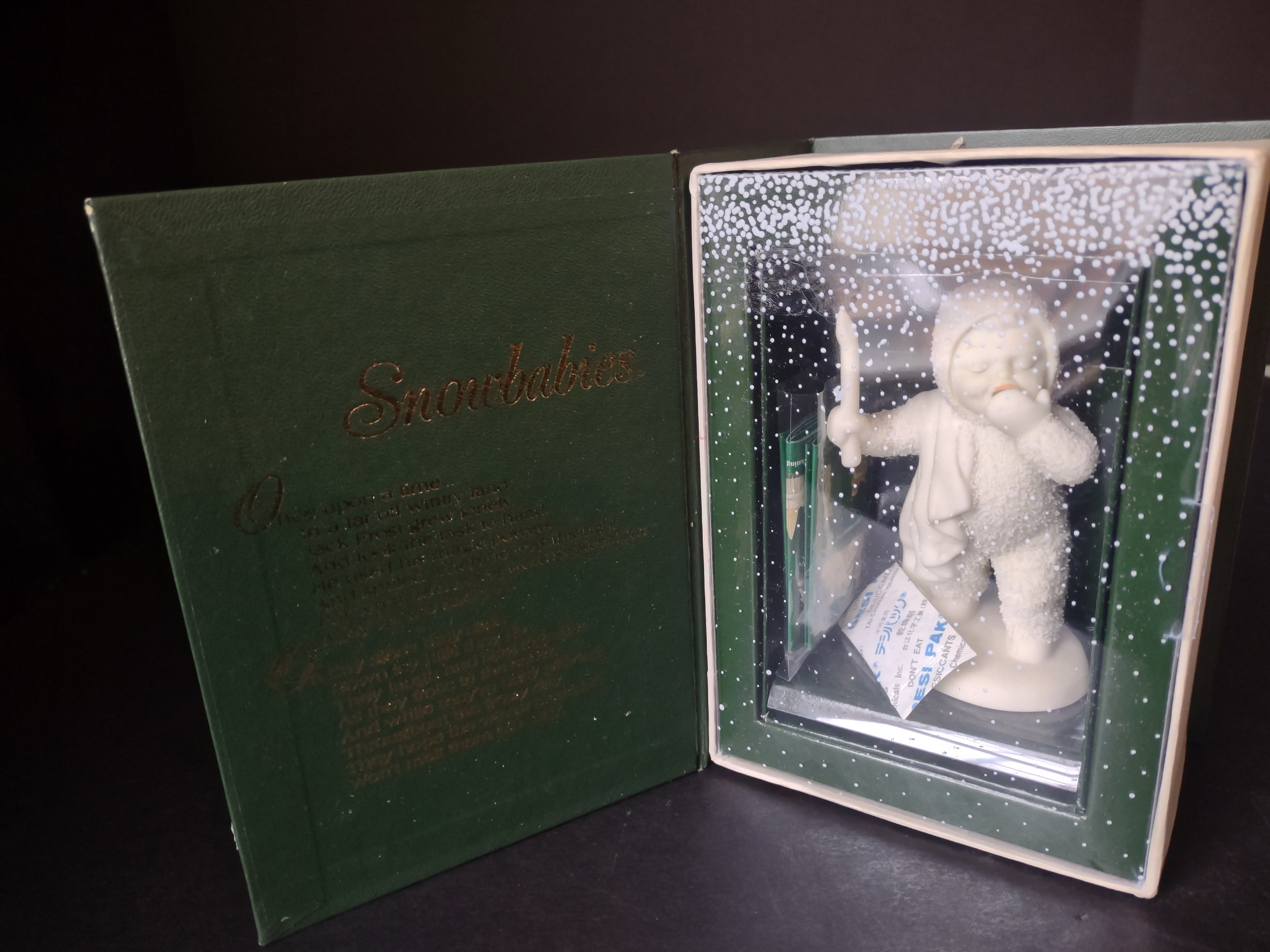 Vintage Christmas Snowbabies Winter Tales "I am so sleepy" (lot 1445)