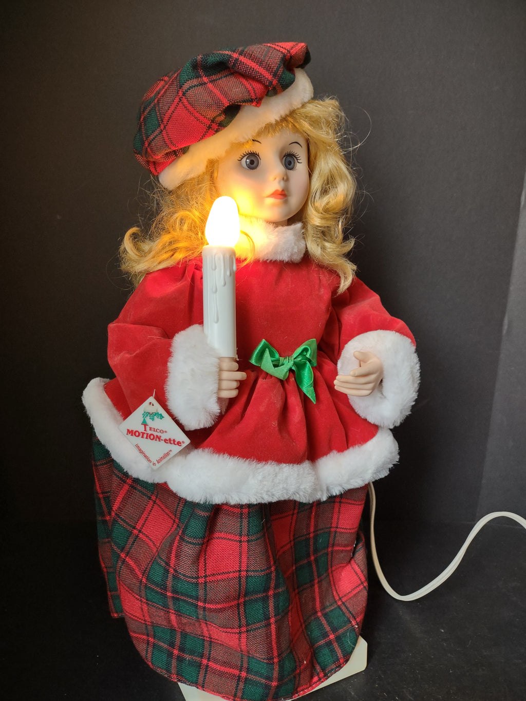 Vintage Original Christmas Motionette Figure Telco Animated (lot 1422)