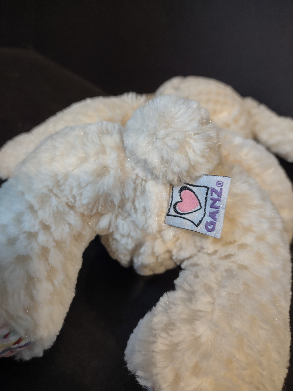 Vintage Ganz Plush Fluffy Rabbit Easter Bunny Toy (lot 2590c)