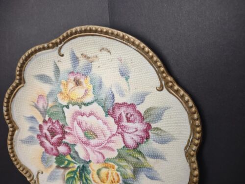 Japan Nagasaki Moriage Plate Rose (lot 754)