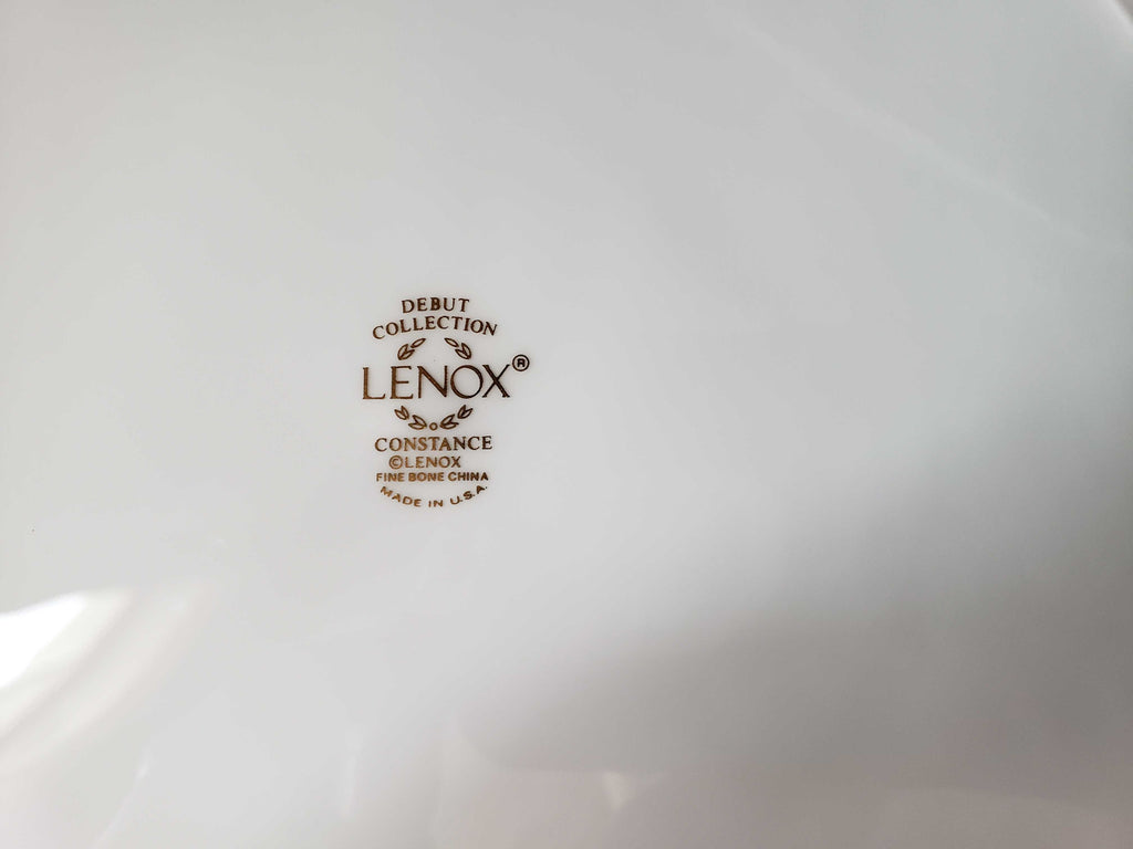 Vintage Lenox Debut Constance Fine Bone Dinner Plate 10-7/8" (lot 1915)