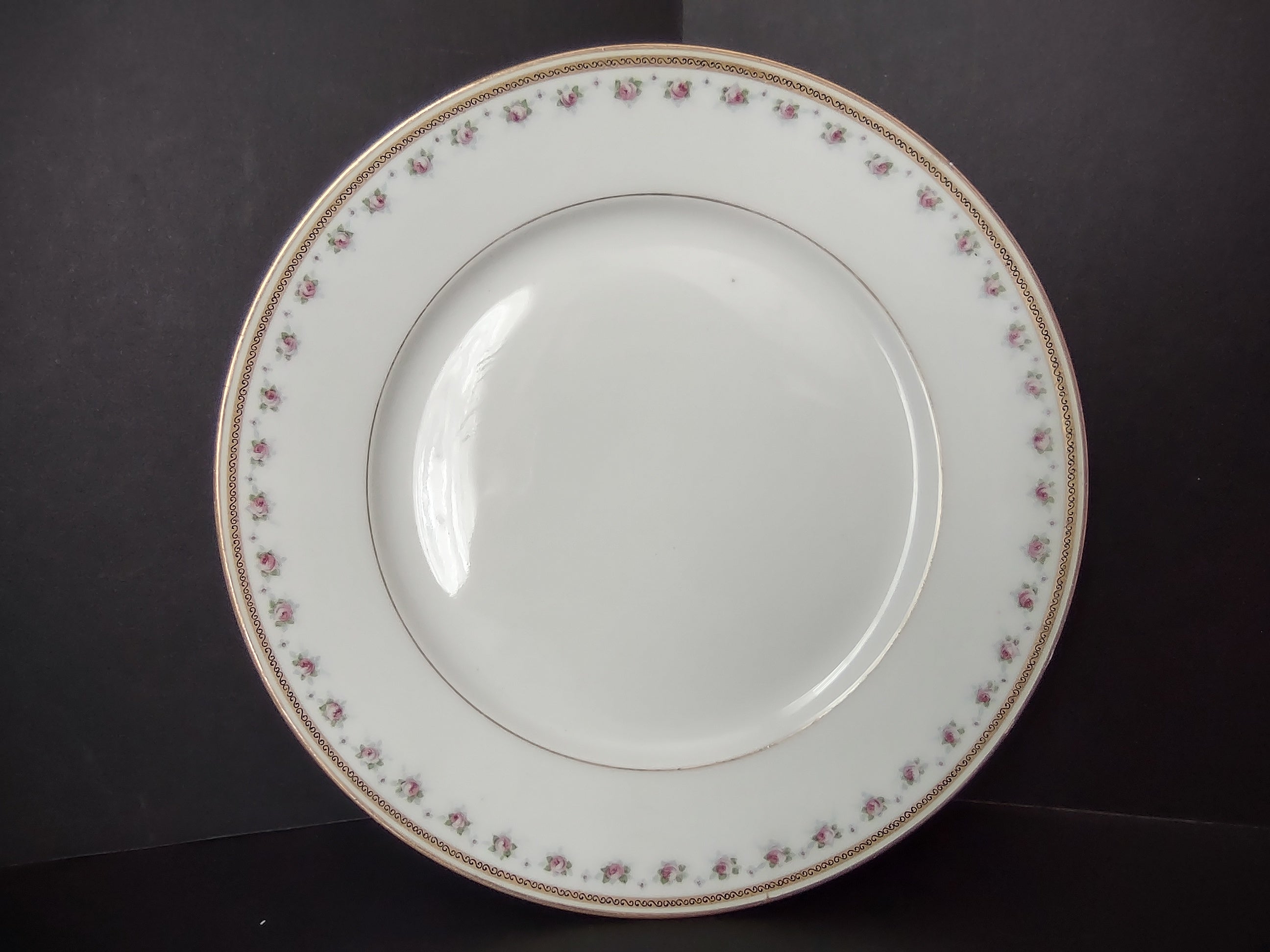 Wm. Guerin Limoges Luncheon/Salad Plate Rose French Chick (lot 984)
