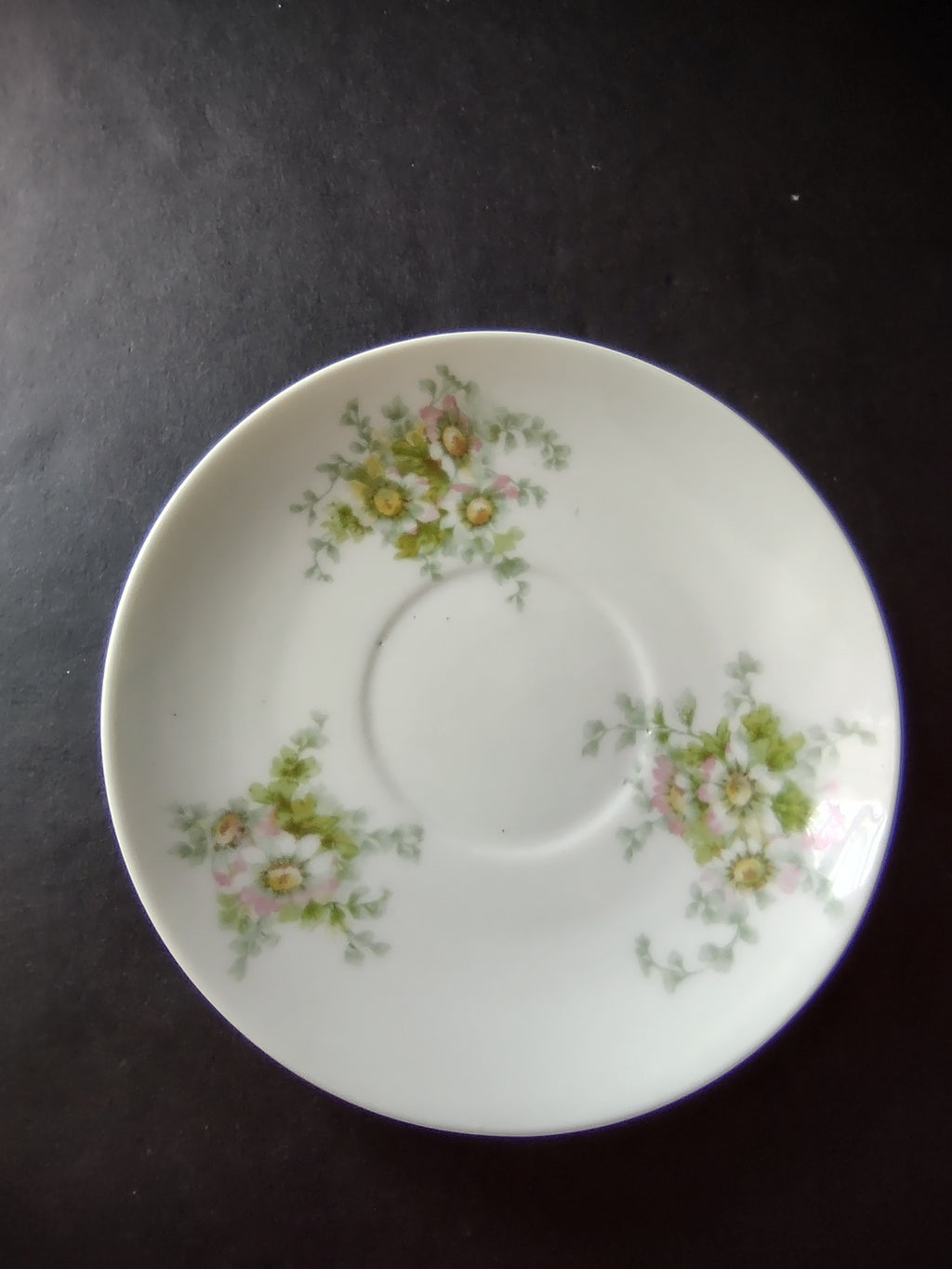 Haviland Limoges GDA Saucer ONLY Pink Daisy Daisies (lot 879)