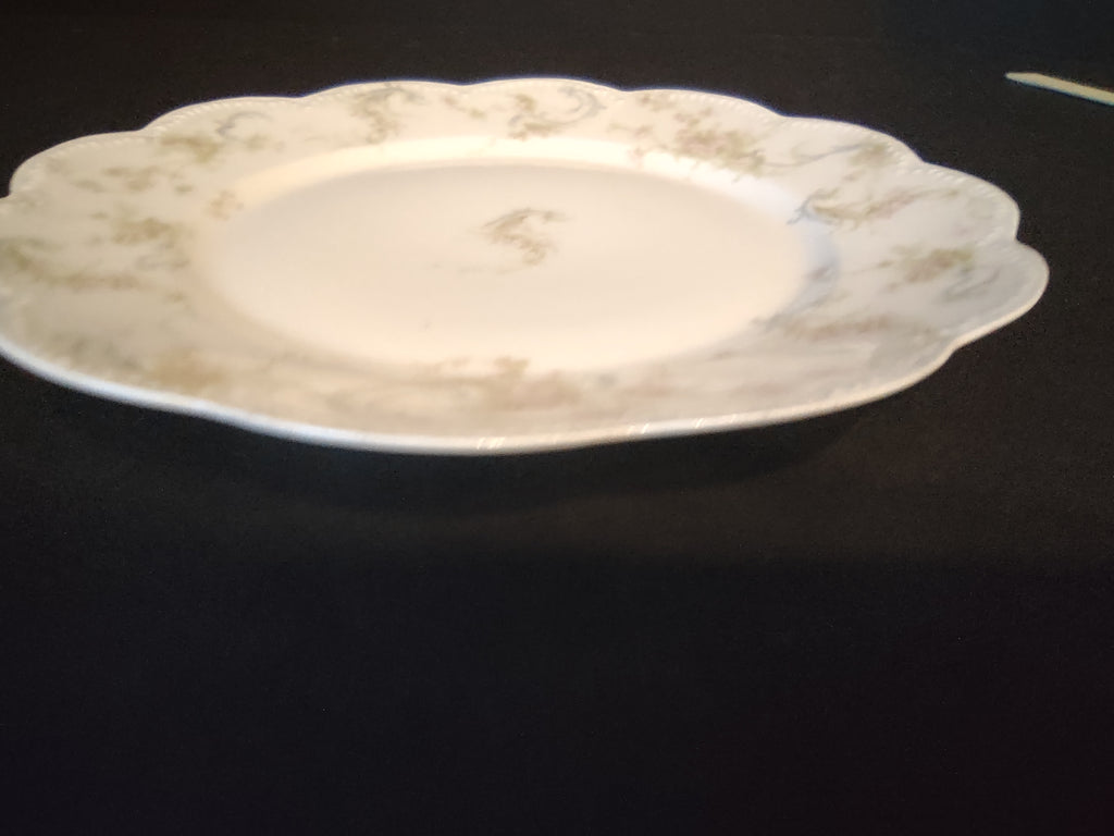 Haviland Limoges French Chic Luncheon/Salad Plate Rose Blue Ribbon (lot 1085)