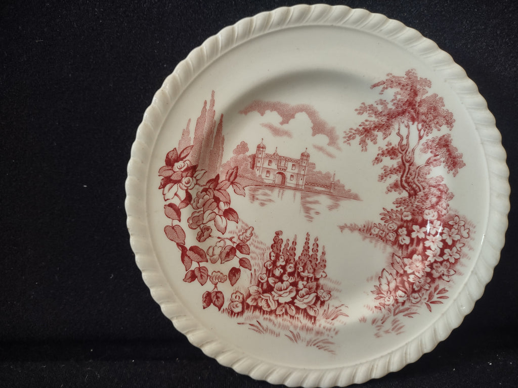 Vintage Castle On The Lake Johnson Small Plate English Countryside (lot 5707)