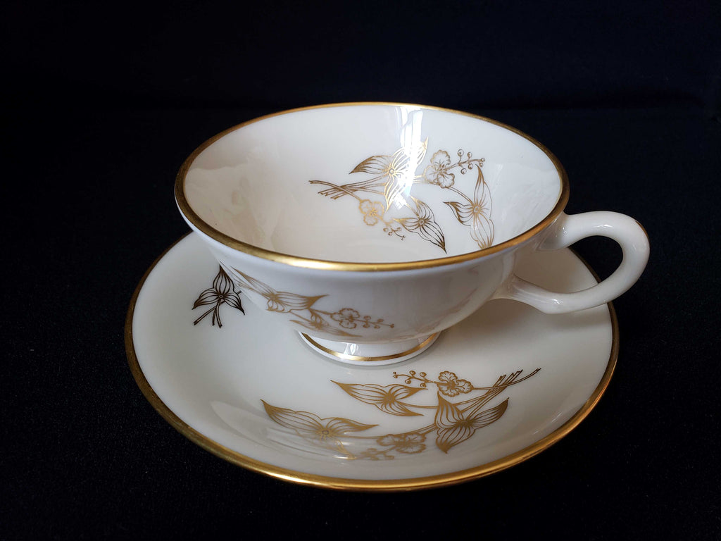 Vintage Lenox Arrowhead T-422 Tea Cup with Saucer (lot 1931)