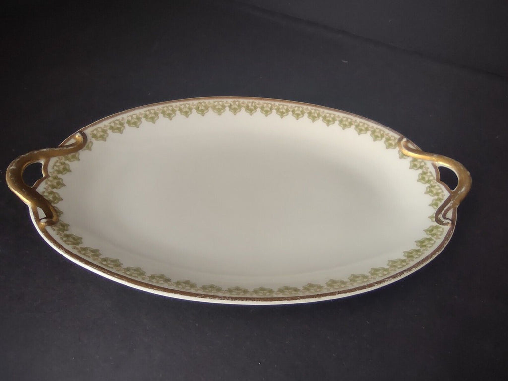 GDA Field Haviland Limoges France Serving Platter Plate Clover Shamrock (lot 526