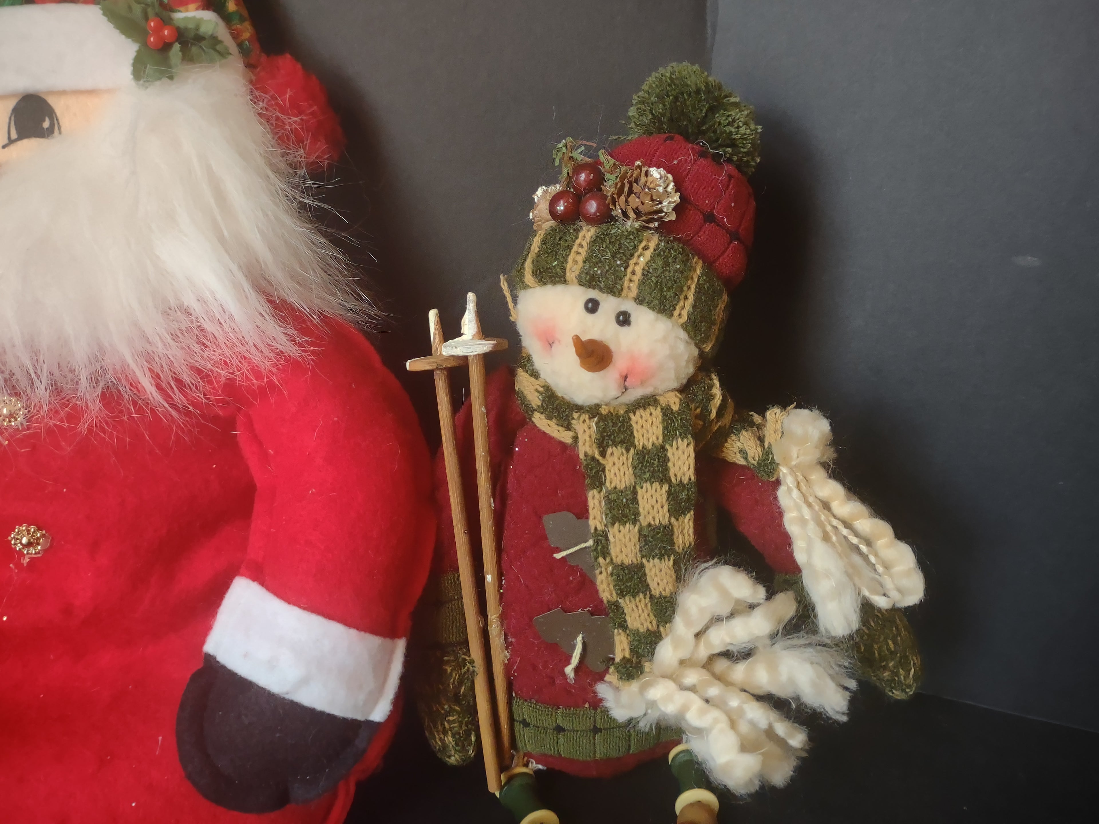 Set of 3 Santa Snowman Christmas Decor (lot 1510)