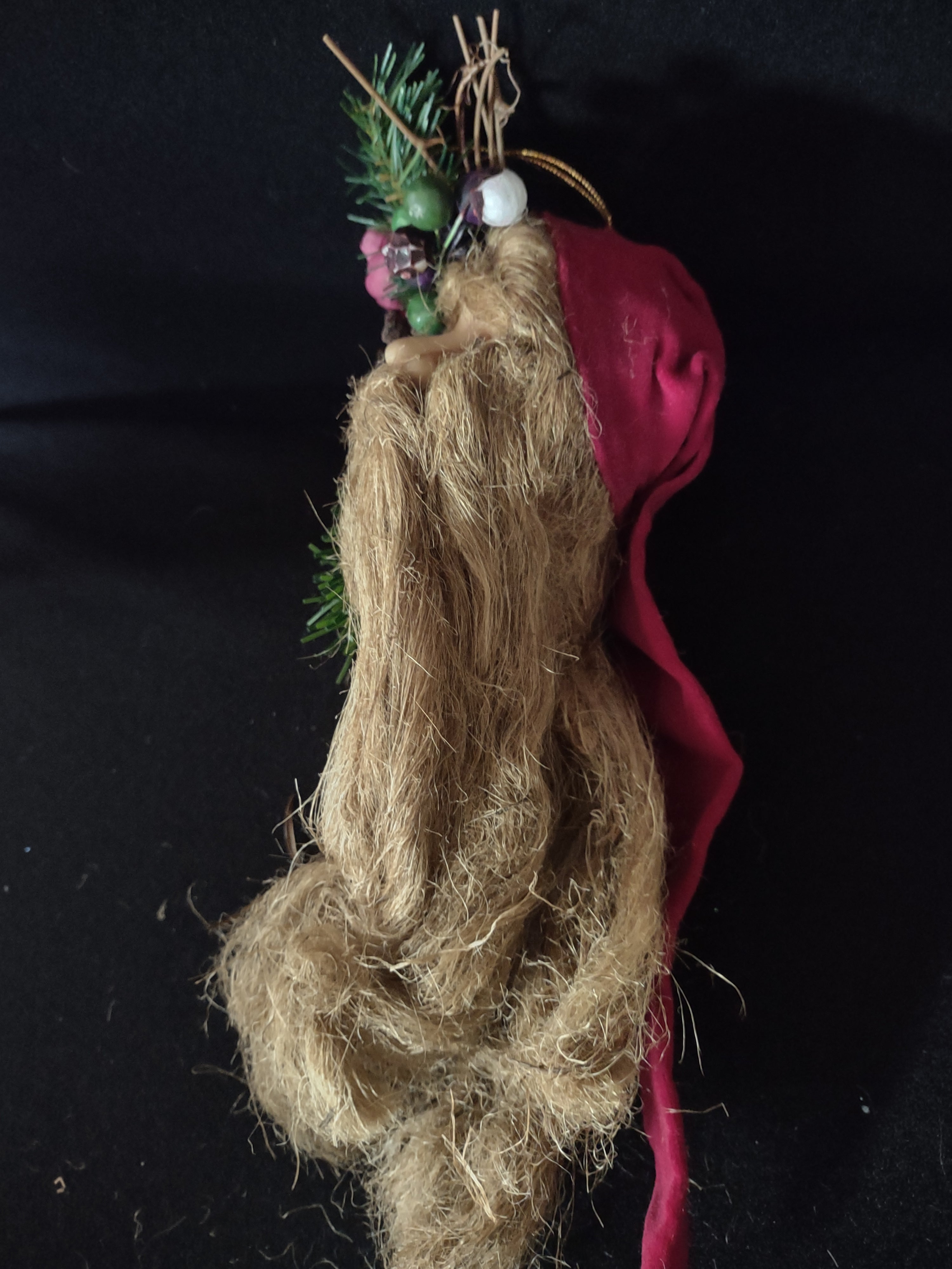 Primitive Rustic Christmas Old World St. Nicholas Wall Door Decoration (Lot 4517