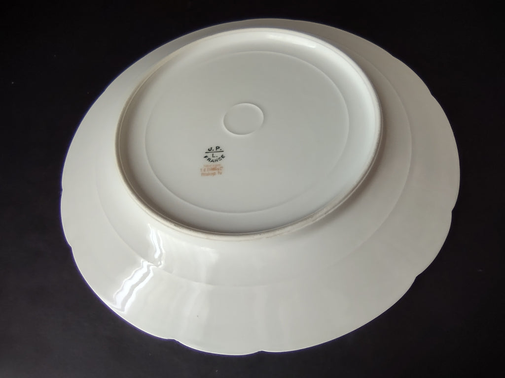 JP French Chic Floral Cottage Vintage Dinner Plate Rose Garland (lot 836)