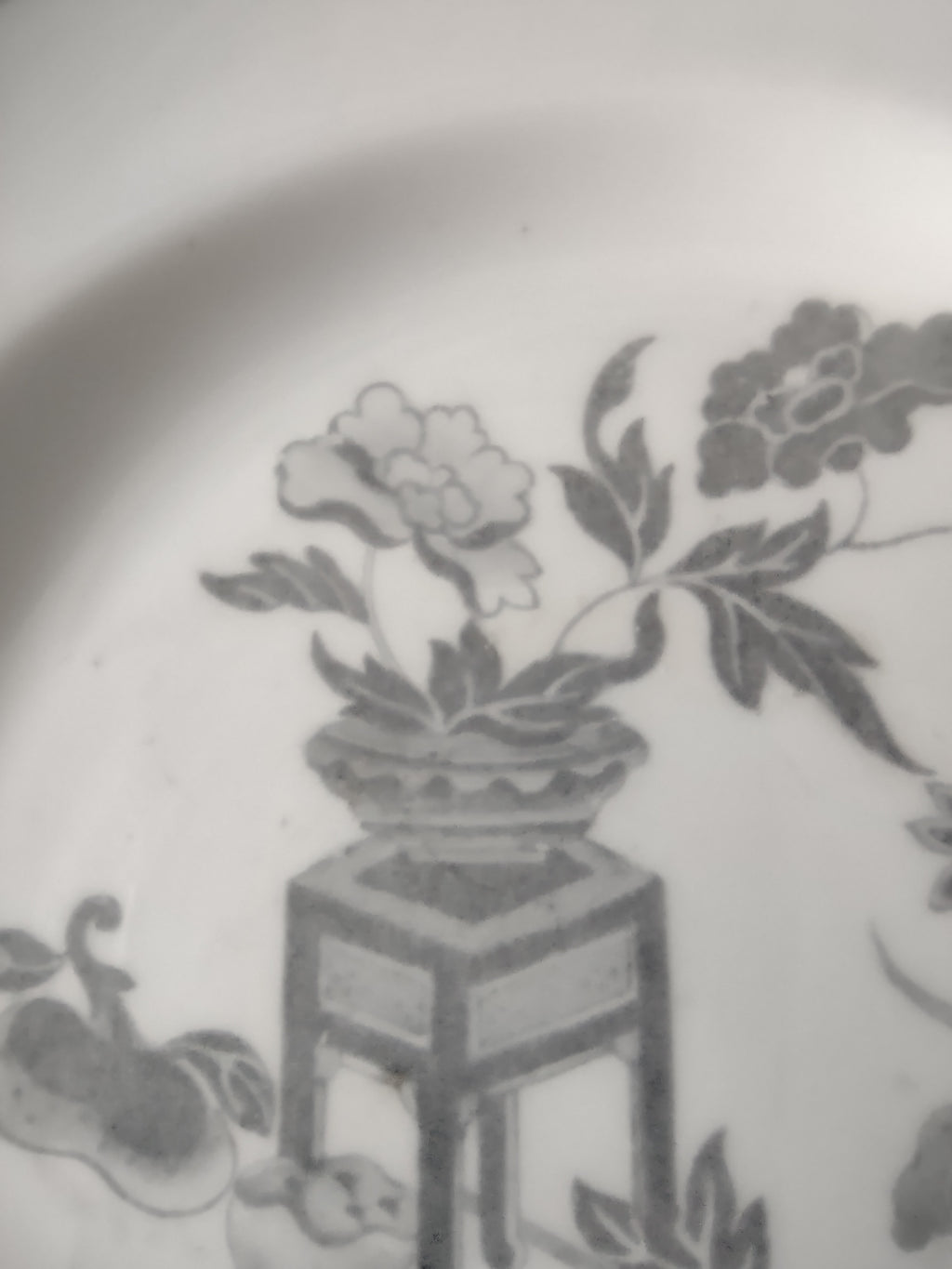 Vintage Copeland Spode Bread Butter Plate Bone China Bowpot Grey (Lot 5773)