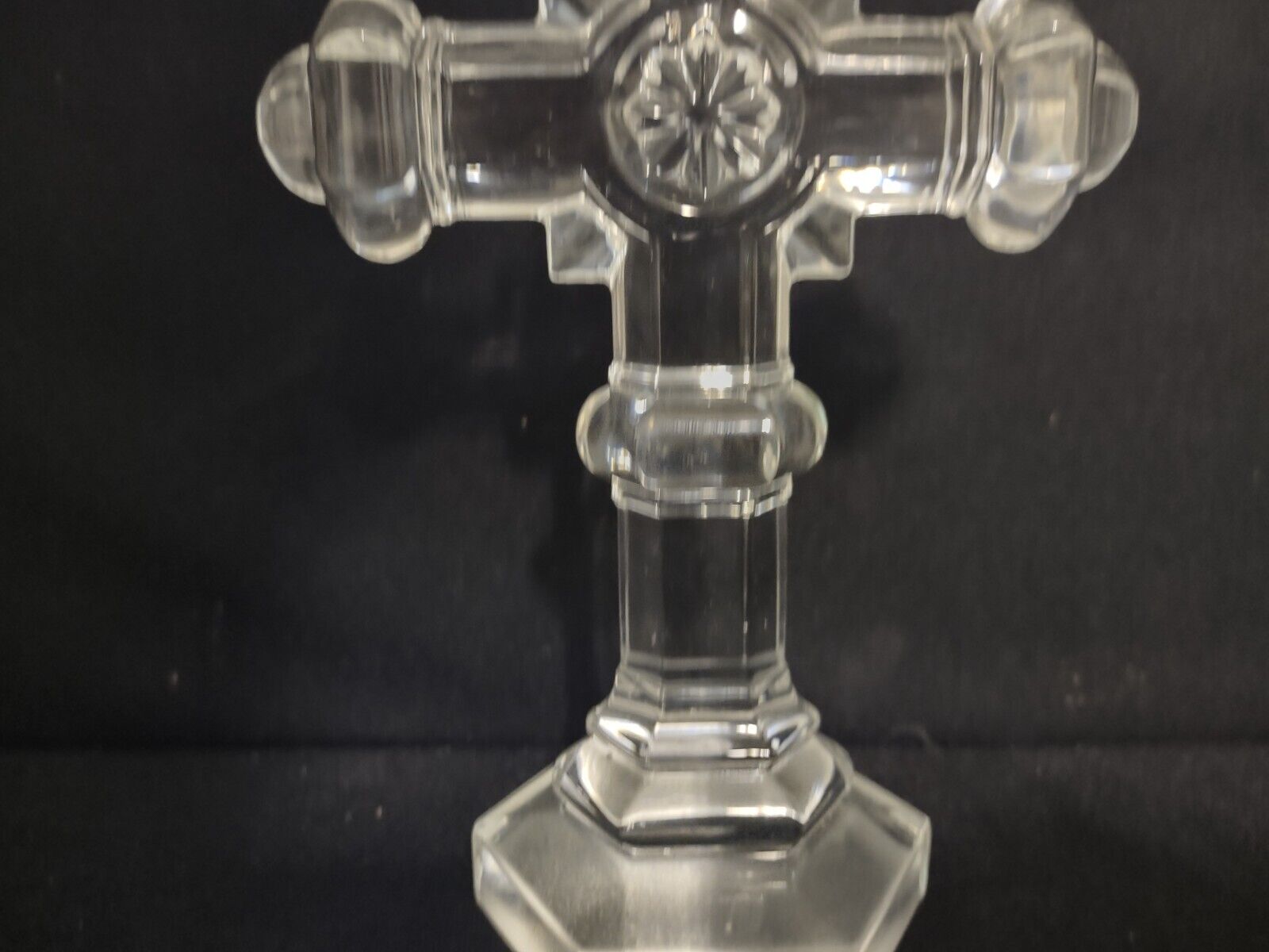 Clear Crystal Noble Excellence Cross Figurine