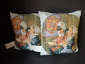 Christmas 14 x 14 Throw Pillow Girls Praying Sandra Kuck Print x 2 (Lot 4569)