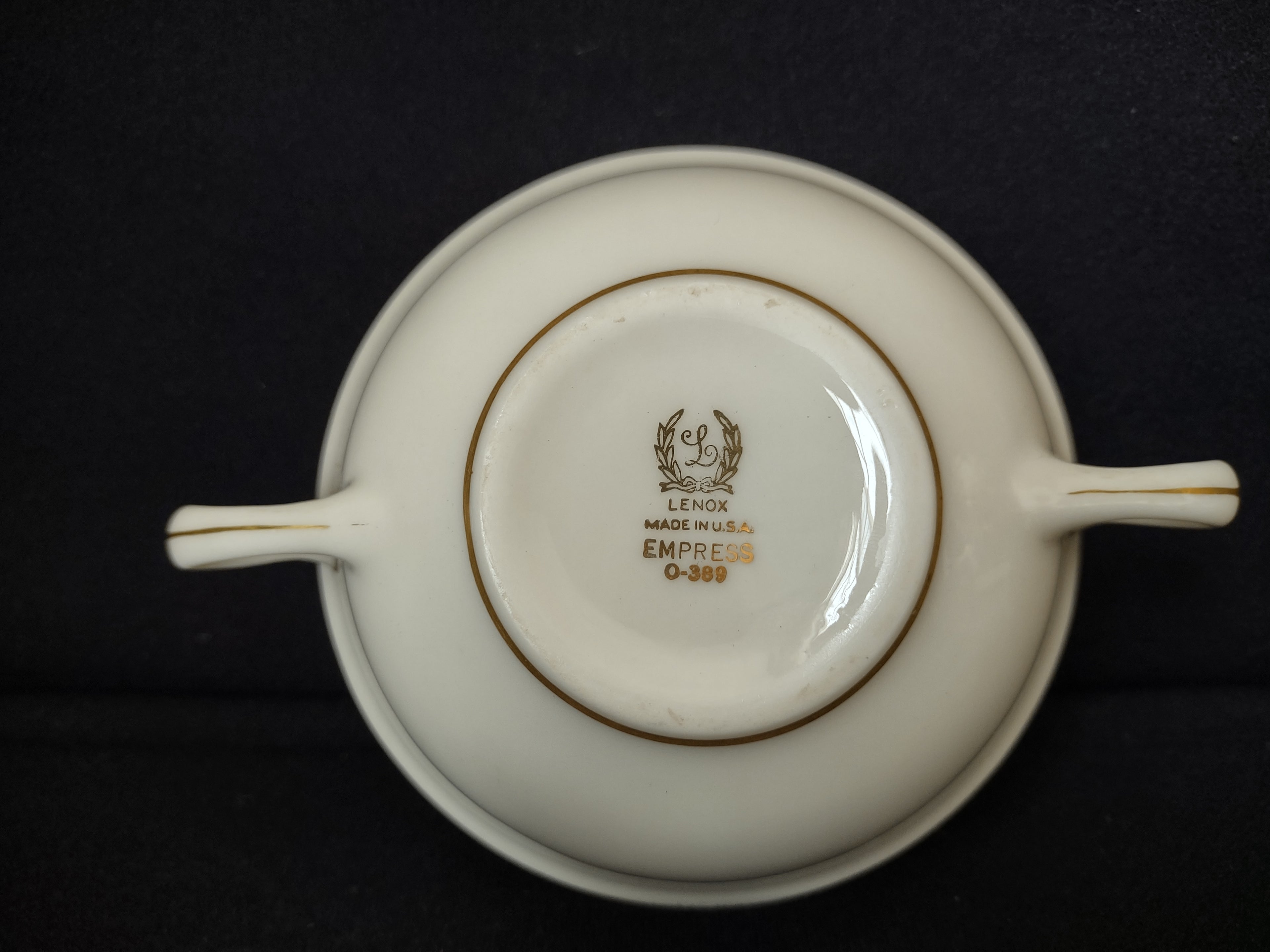 Vintage Lenox Empress O-389 Bouillon 2-Handle Cup ONLY (lot 1901)