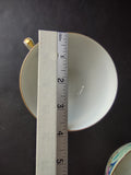 Haviland Limoges Massachusetts 2 x Tea Cup ONLY Blue Floral (lot 936)