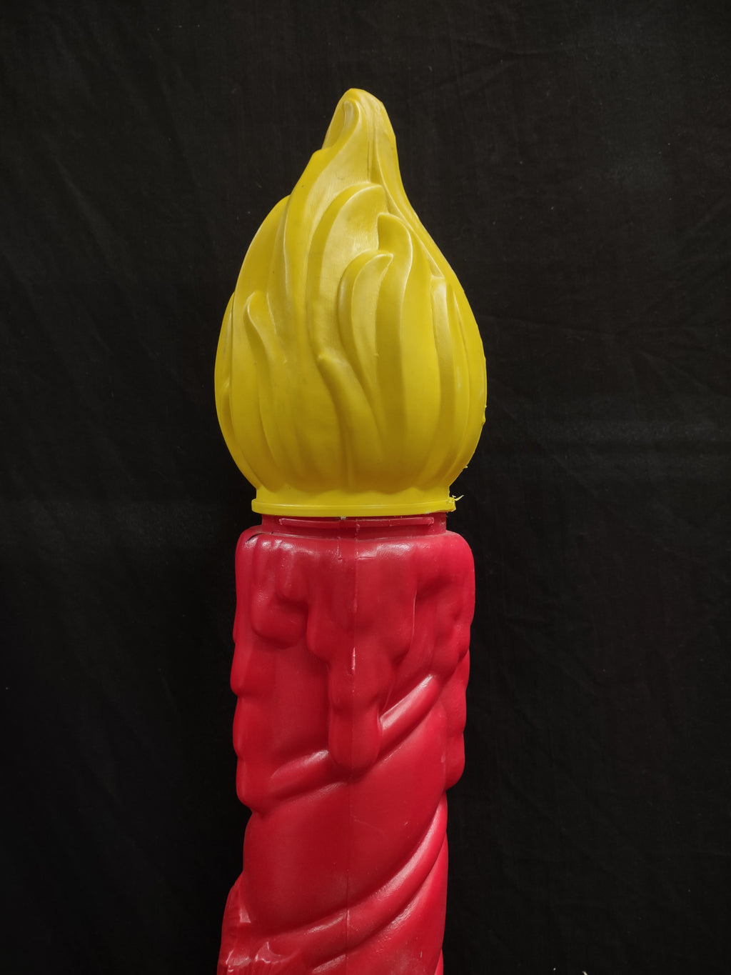 Vintage Christmas Blow Mold Candle 38" Pine Cones (lot 2330)