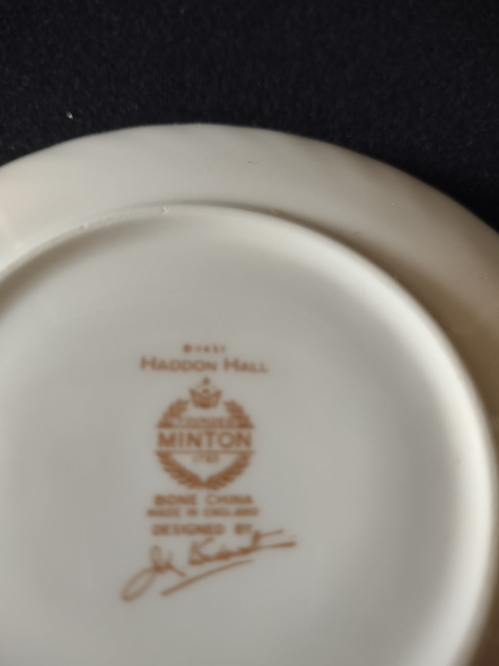 Vintage Minton Haddon Hall Tea Cup Saucer England Bone China Floral (Lot 5445)