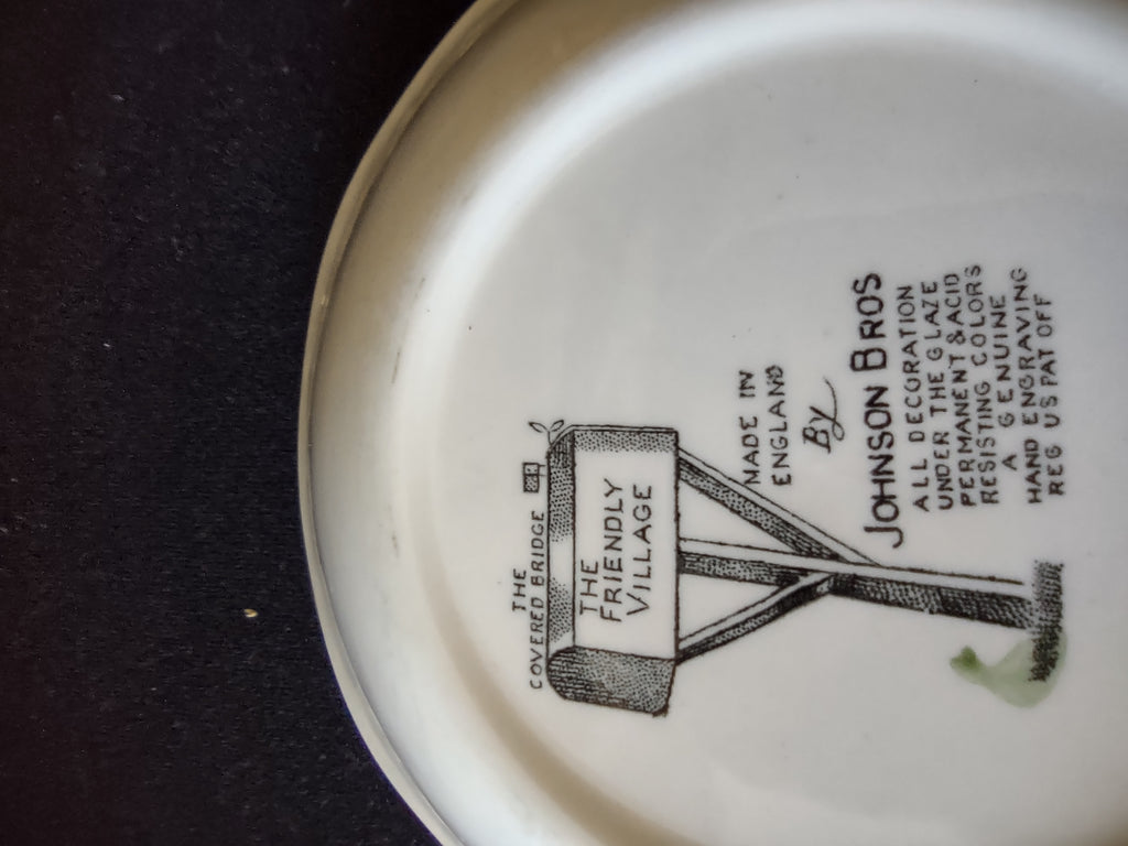 Vintage Johnson Brothers Cereal Bowl The Friendly Village x 6 (Lot 5531)