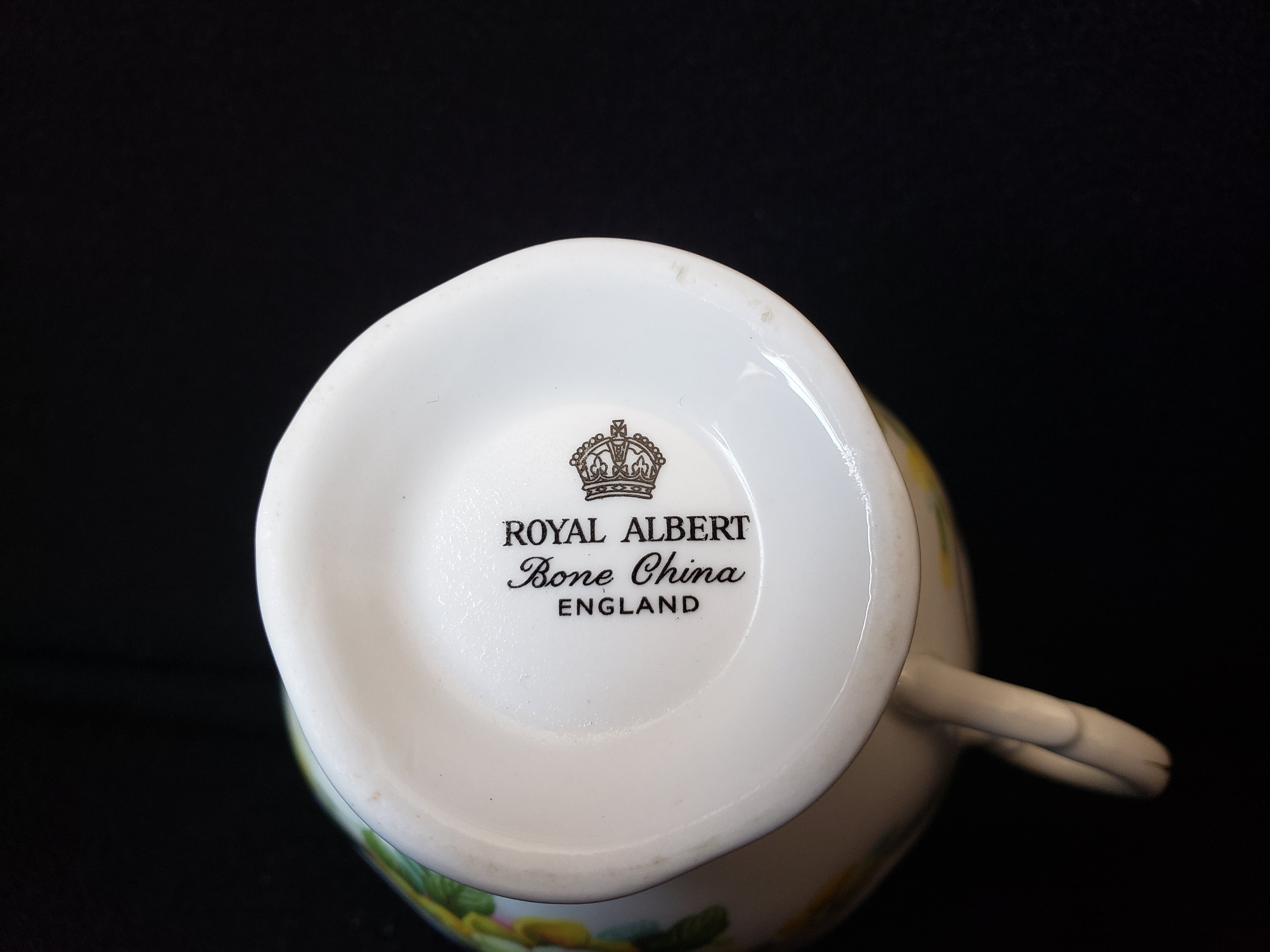 Vintage Royal Albert Floral Primula Demitasse Cup ONLY (lot 2038)