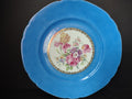 Vintage Czechoslovakia Victoria Blue Cobalt Dinner Plate Iris (lot 5645)